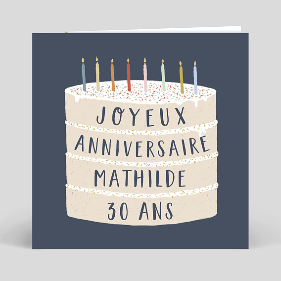 Carte anniversaire adulte Giant Birthday Cake