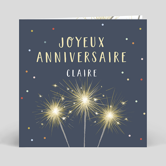 Carte anniversaire adulte Magic Candle