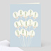 Carte anniversaire adulte Ballons Confettis