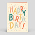 Carte anniversaire adulte Grand Happy Birthday Recto