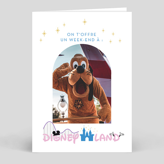 Carte anniversaire adulte Bon pour Disney