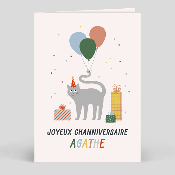 Carte anniversaire adulte Channiversaire