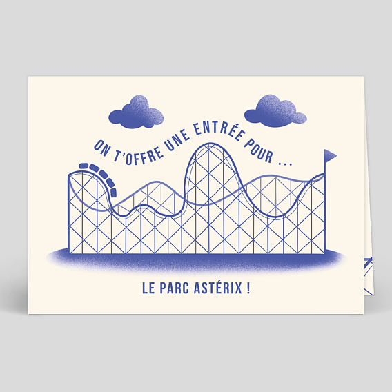 Carte anniversaire adulte Parc d'Attraction