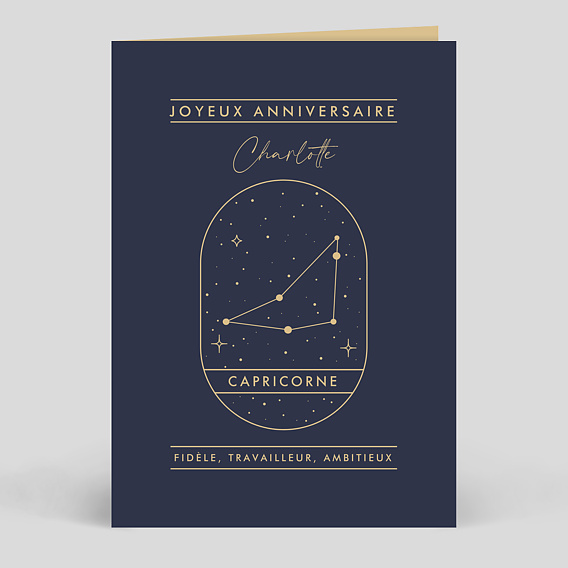 Carte anniversaire adulte Signe Astrologique