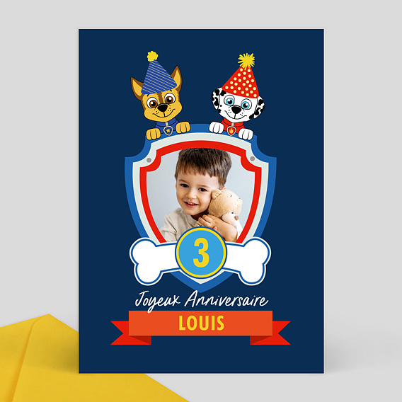 Anniversaire Enfant Patrouille Party Popcarte