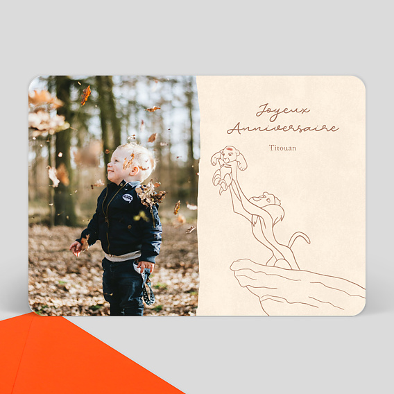 Carte Anniversaire enfant Petit Roi