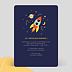 Carte Anniversaire enfant Dans l'Espace Verso