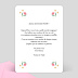 Carte anniversaire enfant Licorne Rose Fleurie Verso