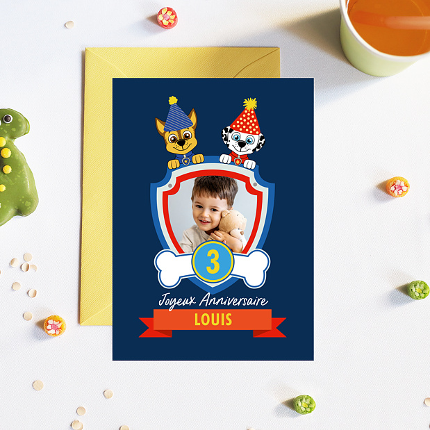 Anniversaire Enfant Patrouille Party Popcarte