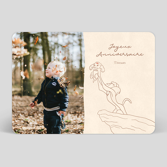 Carte anniversaire enfant Petit Roi