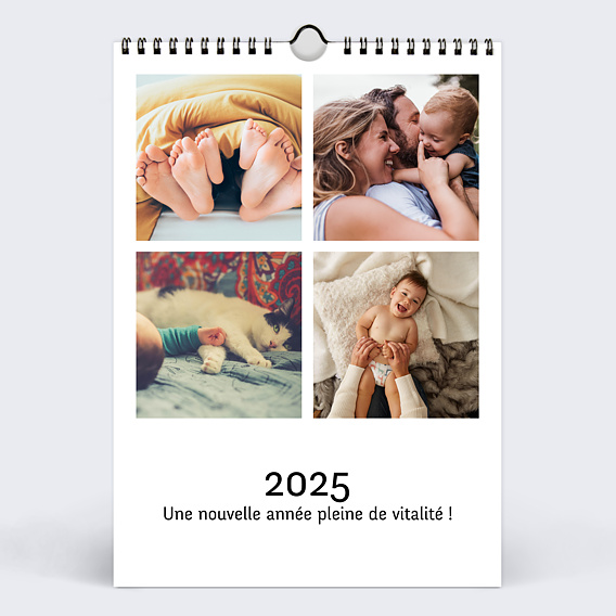 Calendrier photo Multiphotos Blanc (26 Photos)