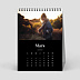 Calendrier photo Photo Mi-Page Noir (13 Photos) Mars