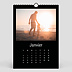 Calendrier photo Multiphotos Noir (26 Photos) Janvier