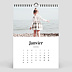 Calendrier photo Photo Mi-Page Blanc (13 Photos) Janvier