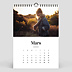 Calendrier photo Photo Mi-Page Blanc (13 Photos) Mars