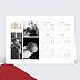 Calendrier photo Jeu Typographique (5 Photos)