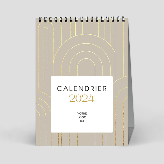 Calendrier de bureau 2024, calendrier de bureau chevalet 2024