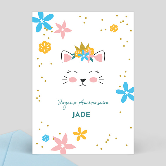 Carte Anniversaire Chaton Popcarte