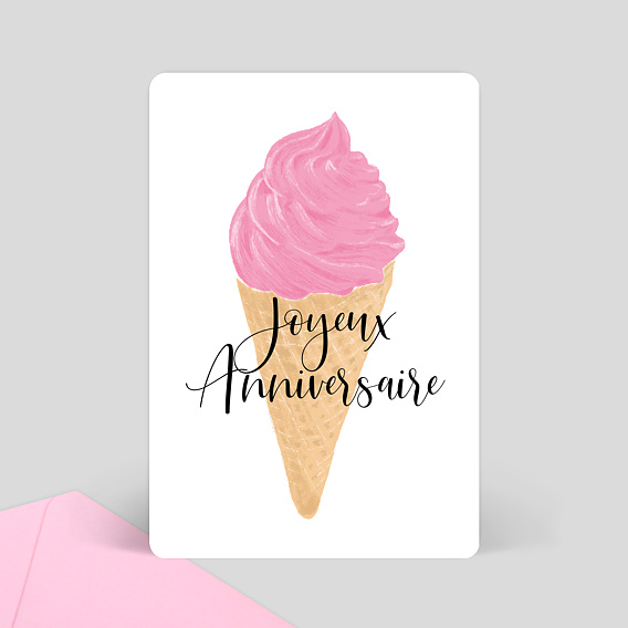 Carte Anniversaire Ice Cream Popcarte