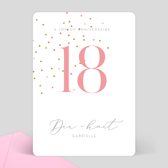 Carte Anniversaire Milestone Petits Pois 18 Ans Popcarte