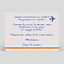 Carte anniversaire adulte Billets d'Avion Verso