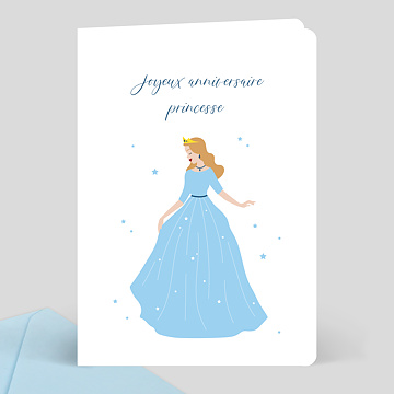 Carte Anniversaire Bal Princesse Popcarte