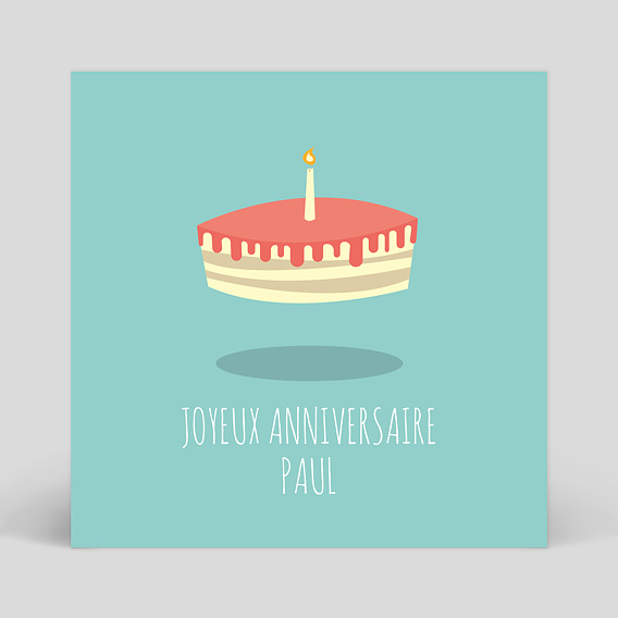 Carte anniversaire adulte Birthday Cake