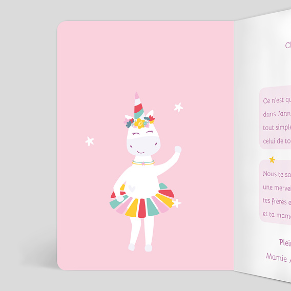 Carte de vœux avec l'œuvre « Idée Cadeau Pour Anniversaire 7 ans Enfant  Genial depuis 2015 Arc En Ciel Rainbow » de l'artiste Tshirtiz store