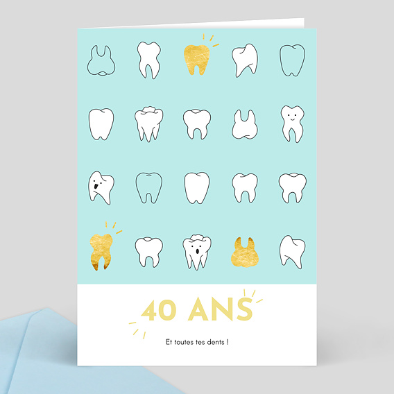 Carte anniversaire adulte Toutes Ses Dents