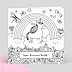 Carte Anniversaire enfant Coloriage Licorne