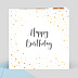 Carte anniversaire adulte Dorure Pois 