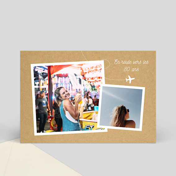 Carte anniversaire adulte Voyage