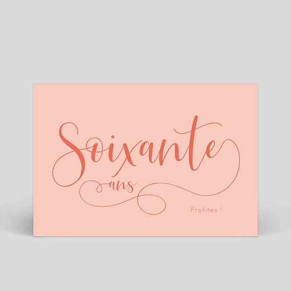 Carte anniversaire adulte Milestone Soixante