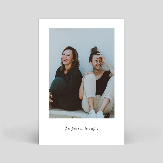 Carte anniversaire adulte Polaroid Simple 