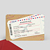 Carte anniversaire adulte Boarding Pass Recto