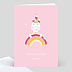 Carte anniversaire enfant Licorne Arc-en-ciel