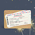 Carte anniversaire adulte Boarding Pass Recto