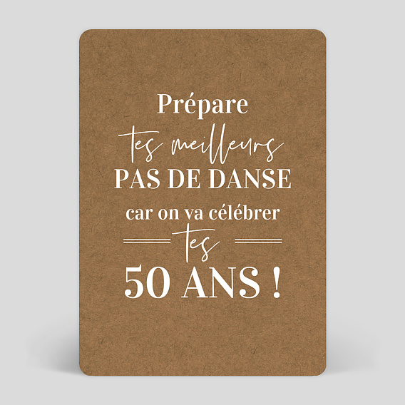 Carte anniversaire adulte Bohème