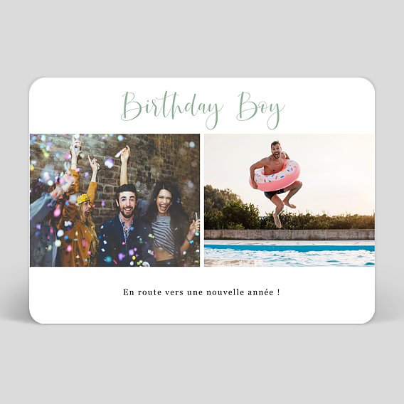 Carte anniversaire adulte Cinematic II