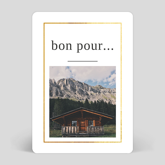 Carte anniversaire adulte Filet - Bon pour