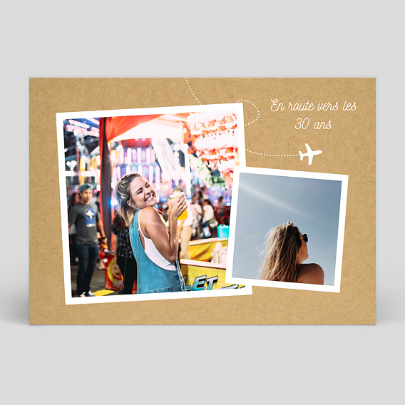 Carte anniversaire adulte Voyage