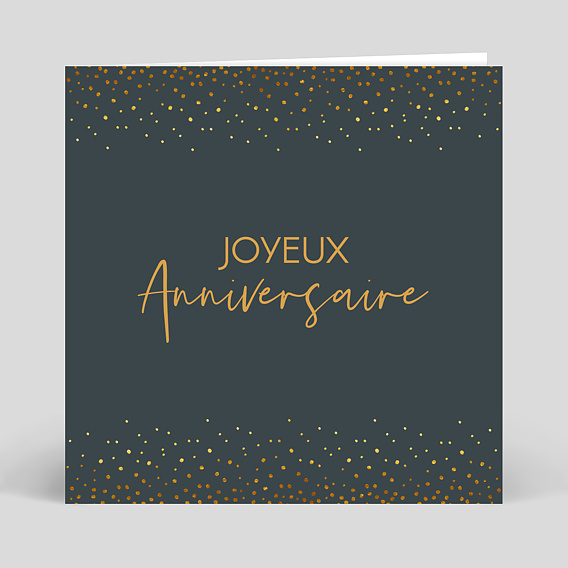 Carte anniversaire adulte Élégance