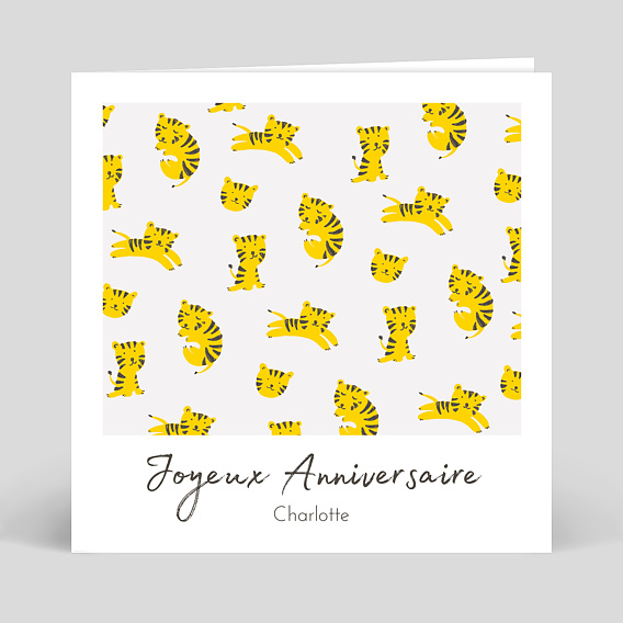 Carte anniversaire enfant Graouu