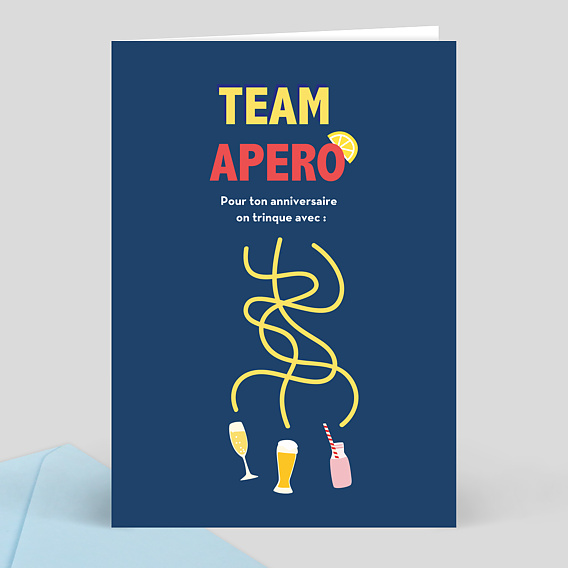 Carte Anniversaire Team Apero Popcarte