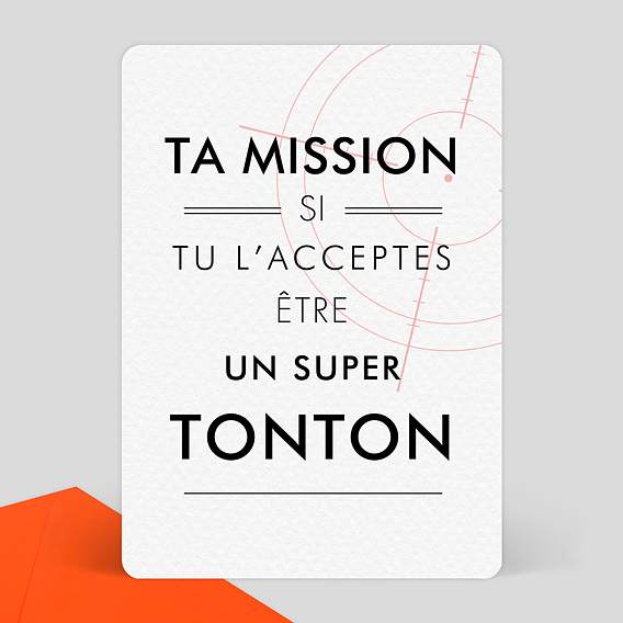 Carte annonce grossesse Mission impossible