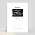 Carte annonce grossesse Calendrier Naissance Recto