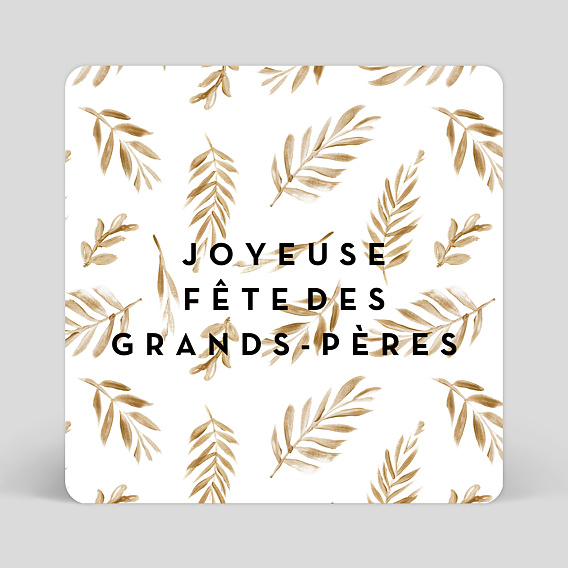 Carte fête des grands-pères Golden Jungle