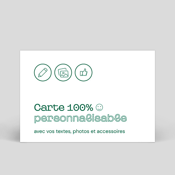 Carte fête des grands-pères Modèle 100% Personnalisable