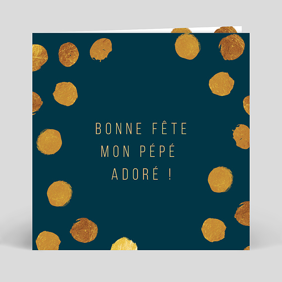 Carte fête des grands-pères Graphique Chic