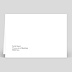 Carte de condoléances Typographie Moderne Verso
